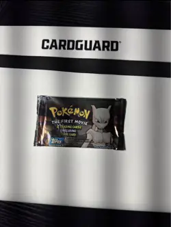 One Pk 1999 Pokemon The First Movie Booster Black Topps - Image 5
