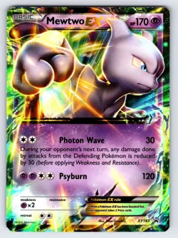 Mewtwo EX XY183 2016 XY Black Star Promo Pokemon Card Holo Rare Exclusive - Nm - Image 1