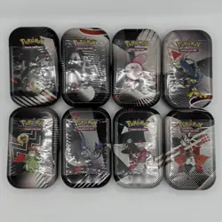 Pokemon Black Bolt White Flare Full Art Set Unova Mini Tin Sealed (8 Tins) New - Image 2