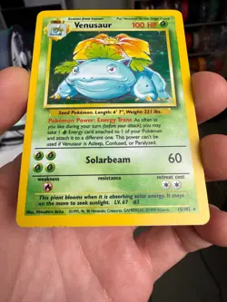 Pokemon TCG Base Set Venusaur Holo Rare Card 15/102 - Image 5