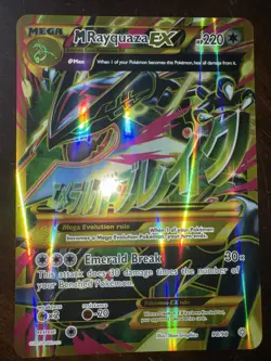 M Rayquaza EX Jumbo Card (Holo Shiny Full Art) 98/98 XY-Ancient Origins - Image 1