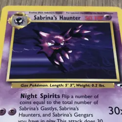 Sabrina's Haunter 58/132 Gym Heroes WOTC Pokemon TCG Regular Uncommon 1999 LP - Image 2