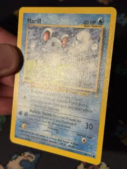 Pokemon Card Marill 66/111 Neo Genesis FIRST EDITION - (NM-) - Image 3