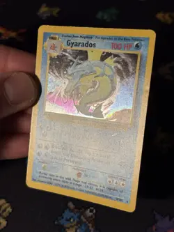 Pokemon Cards Gyarados 6/102 Holo Rare Base Set WOTC - (LP) - Image 3