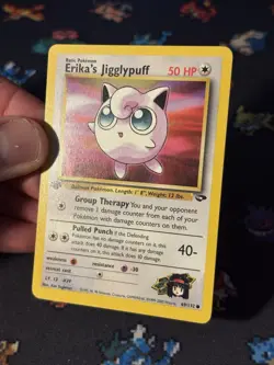Pokemon Card Erika’s Jigglypuff 69/132 Gym Challenge FIRST EDITION - (LP) - Image 2