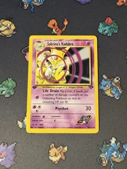 Pokemon Card Sabrina’s Kadabra 58/132 Gym Challenge FIRST EDITION - (LP+) - Image 1