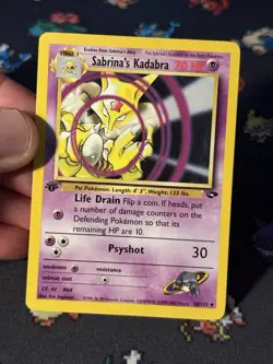 Pokemon Card Sabrina’s Kadabra 58/132 Gym Challenge FIRST EDITION - (LP+) - Image 2