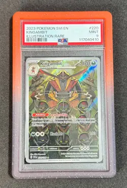 2023 Pokemon SVI Scarlet Violet 220/198 Kingambit Illustration Rare PSA 9 Mint - Image 1