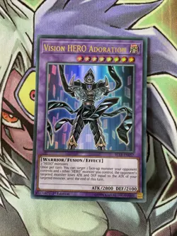 BLLR-EN057 Vision Hero Adoration Ultra Rare 1st Edition NM Yugioh Card - Image 1