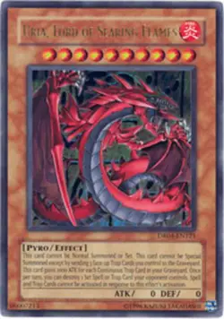 Yugioh! MP Uria, Lord of Searing Flames - DR04-EN121 - Ultra Rare - Unlimited Ed - Image 1