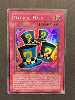 Magical Hats PSV-033 Super Rare LP/MP Original Print Yugioh Pharaoh's Servant - Image 1