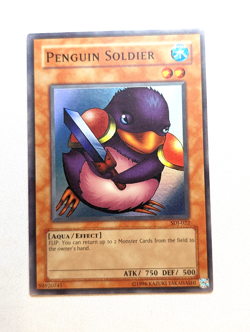 Yugioh - Penguin Soldier (SDJ-022) - Super Rare NM - Image 1
