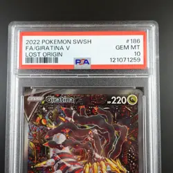 PSA 10 Giratina V 186/196 Pokemon Lost Origin Holo Graded Card - Image 2