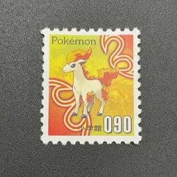 Ponyta Pokemon Stamp Card Shogakukan Nintendo Japanese TCG Vintage S113-12 - Image 2