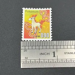 Ponyta Pokemon Stamp Card Shogakukan Nintendo Japanese TCG Vintage S113-12 - Image 4