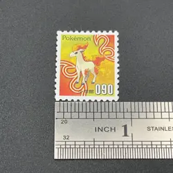 Ponyta Pokemon Stamp Card Shogakukan Nintendo Japanese TCG Vintage S113-11 - Image 4