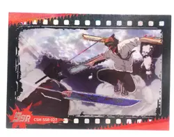 Denji SSR Chainsaw Man Holo Foil Anime Waifu Collectible Card - Image 1