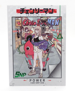 Power SMP Chainsaw Man Holo Foil Anime Waifu Collectible Card - Image 1