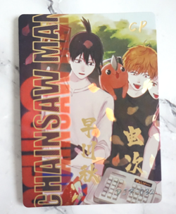Denji Aki CP Chainsaw Man DIR-032 Holo Foil Anime Waifu Collectible Card - Image 1