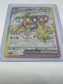 Pokemon TCG Galvantula EX Stellar Crown Holo Card 159/142 SV07 - Image 3