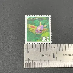 Dustox Pokemon Stamp Card Shogakukan Nintendo Japanese TCG Vintage S113-8 - Image 4