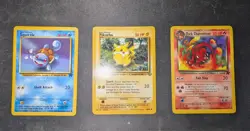 Pokemon Card Lot - Squirtle, Pikachu, Dark Charmeleon - Vintage WOTC 1999 - Image 1