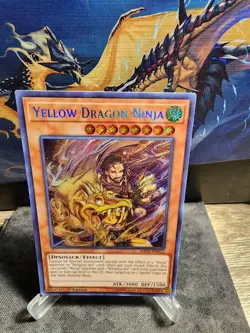 Yu-Gi-Oh Card: Yellow Dragon Ninja SHVA-EN013 Secret Rare 1st Edition! NM - Image 1