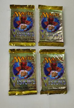 Visions Mtg Sealed 4 Packs Factory Sealed Magic Booster Packs NEW - Image 1