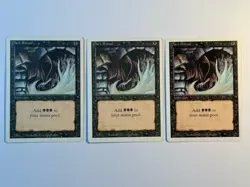 3x MTG Dark Ritual 3rd Edition Magic The Gathering LP - Image 1