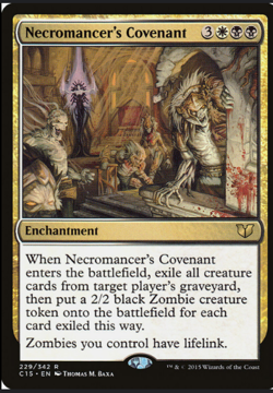 NECROMANCER'S COVENANT Commander 2015 MTG Gold - Rare - Image 1
