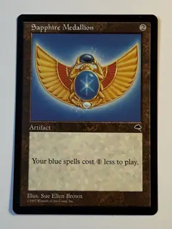 1x Sapphire Medallion - Tempest - MTG - Magic the Gathering - LP - Image 1