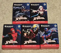 **EMPTY BOXES** SDCC 2025 MTG Marvel Spider-Man Welcome Deck - Complete Set! - Image 1