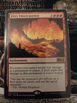 MTG Magic - Fiery Emancipation - Core Set 2021 - 143/274 Regular Mythic eng x1 - Image 1