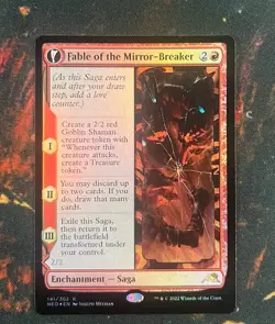 Fable of the Mirror-Breaker FOIL Kamigawa: Neon Dynasty NM MTG English - Image 1