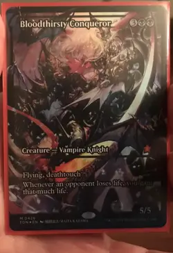 Bloodthirsty Conqueror (Showcase) -Foil Near Mint MTG Foundations - Image 1