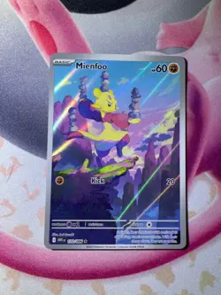 Mienfoo 133/086 WHT EN-White Flare Illustration Rare Pokemon Card NM English - Image 2
