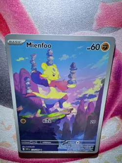 Mienfoo 133/086 WHT EN-White Flare Illustration Rare Pokemon Card NM English - Image 4