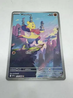 Mienfoo 133/086 WHT EN-White Flare Illustration Rare Pokemon Card NM English - Image 4
