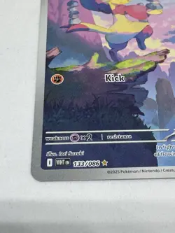 Mienfoo 133/086 WHT EN-White Flare Illustration Rare Pokemon Card NM English - Image 5