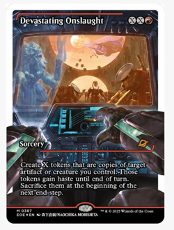 Devastating Onslaught (Showcase) / Edge Of Eternities MTG / FRACTURE FOIL, NM - Image 2