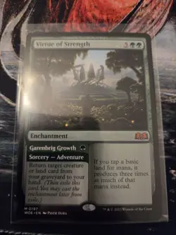MTG magic - Virtue of Strength - 197 / English / Near Mint/WOE/ non foil - Image 1