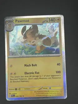 Holo Pawmot 076/193 Rare Paldea Evolved Pokemon TCG - Image 1