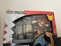 Pokemon TCG Celebrations Lance's Charizard v Collection Box Sealed - Image 1