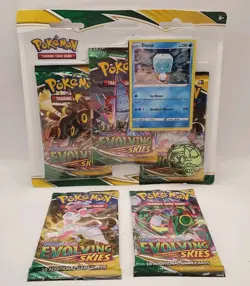 Pokemon TCG Cards Evolving Skies Blister 3-pack + 2 Booster Packs Bundle Sealed - Image 3