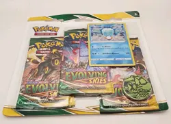 Pokemon TCG Cards Evolving Skies Blister 3-pack + 2 Booster Packs Bundle Sealed - Image 4