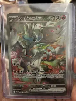 Reshiram EX 166/086 SIR SAR English White Flare Pokemon TCG Card NM Pack Fresh - Image 2
