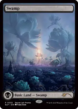 MTG Magic 1 x Swamp x 1 - Secret Lair Showdown Promo (MagicCon Las Vegas) - 2/3 - Image 1
