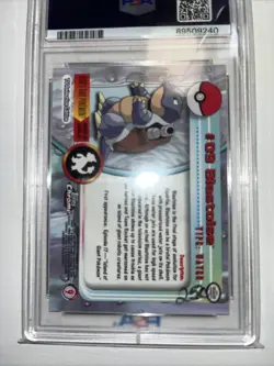PSA 10 Blastoise Topps Chrome Pokemon T.V. 2000 Pokemon Card #9 - Image 4