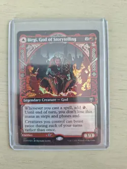 Birgi, God Of Storytelling Showcase Foil Near Mint Condition - Image 1