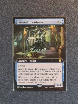 MTG Ethereal Investigator - Extended Art - VOC - Near Mint+ Condition - Image 1